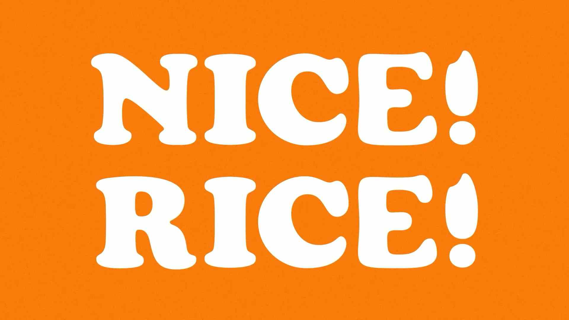 企業広告 / NICE! RICE!